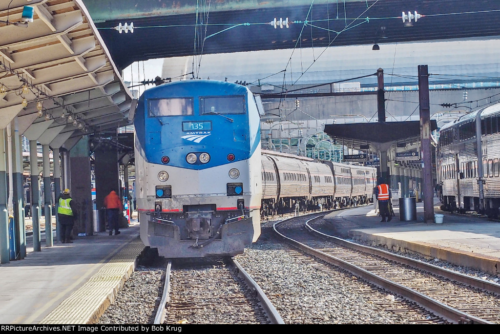 The northbound Crescent just arrived at Washington DC Union Station